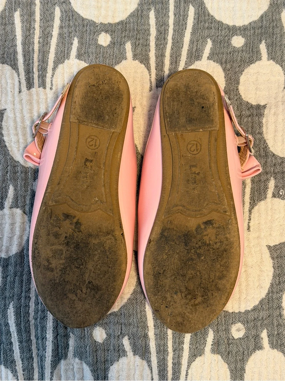 Pink Patent Bow Flats Toddler Girls Shoes